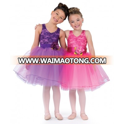 2017 New purple or pink children's ballet tutu dance costumes,kids tutu skirts CB-028